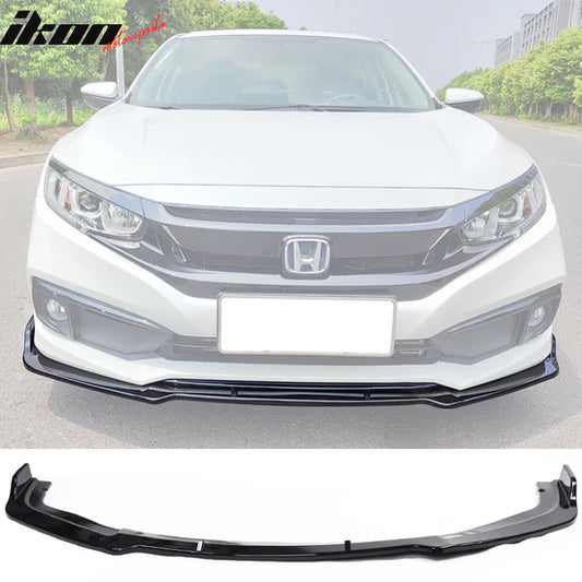 2019-2021 Honda Civic V4 Style Front Bumper Lip Chin Spoiler 1PC