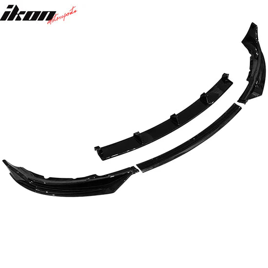 2017-2023 Tesla Model 3 4PC Front Bumper Lip Spoiler -GLOSSBLACK