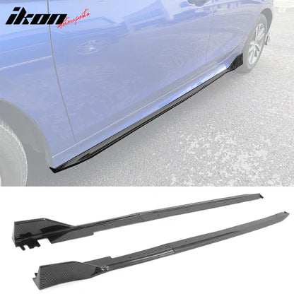2022-2026 Honda Civic 11th Type R Side Skirts Rocker Panel Matte Black