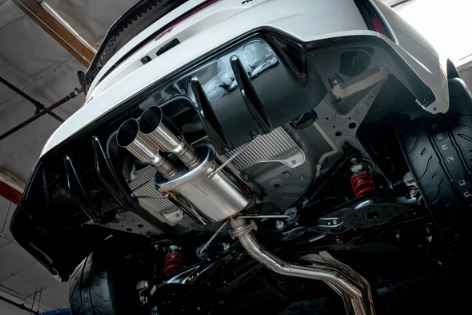 REMARK STAINLESS STEEL SPORTS TOURING EXHAUST WITH FRONT PIPE: CIVIC TYPE R FL5 2023+