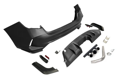 2022-2026 Honda Civic LX Sport Rear Bumper Cover Set + Exhaust Pipe