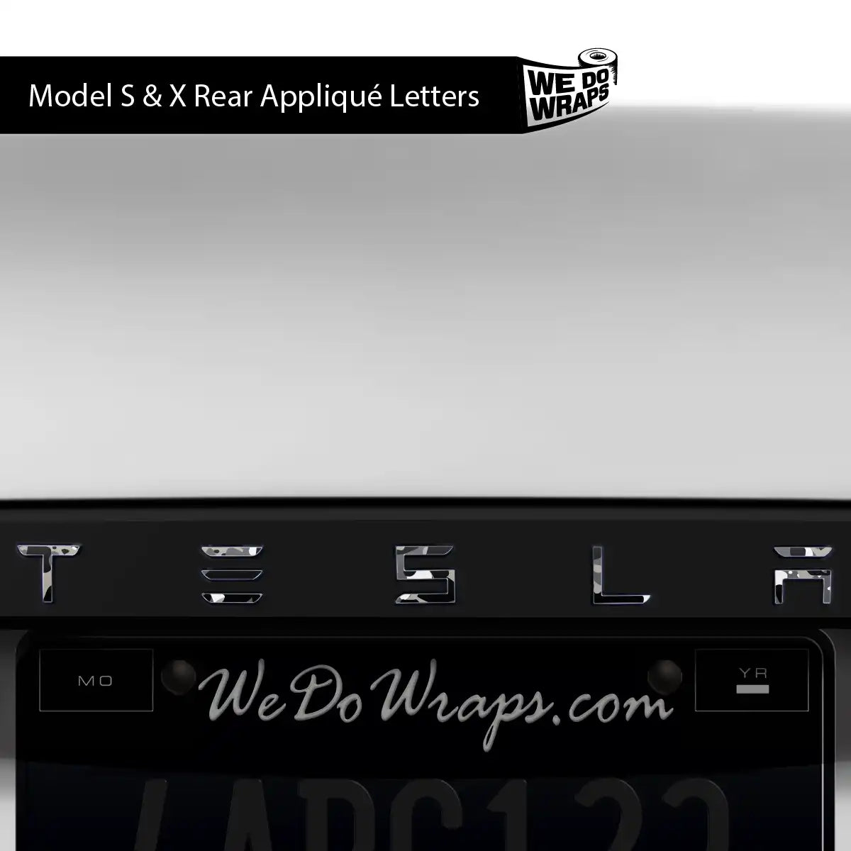 Camo Tesla Emblem Decals (Front + Back) | Model S