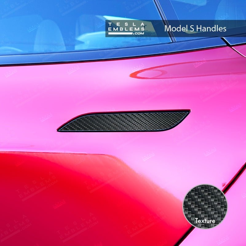 3M Carbon Fiber Tesla Door Handle Decals (4pcs)