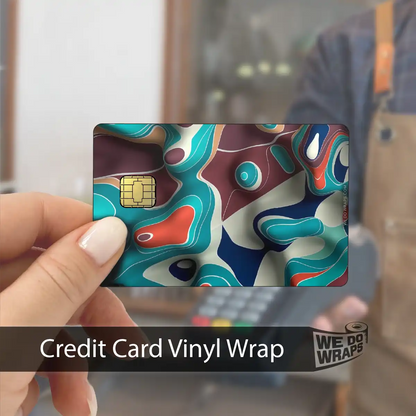 Colorful Topography | NFC Key Card Wrap
