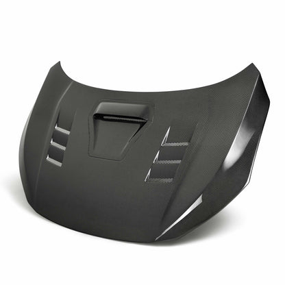 TS-Style Carbon Fiber Hood For 2017-2021 Honda Civic Type R