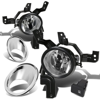 2007-2009 Honda CR-V Fog Lights w/ Switch & Chrome Bezel Clear