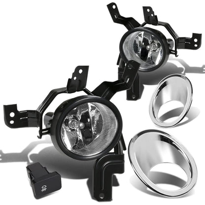 2007-2009 Honda CR-V Fog Lights w/ Switch & Chrome Bezel Clear