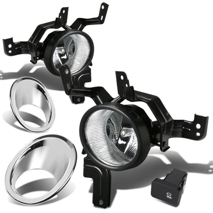 2007-2009 Honda CR-V Fog Lights w/ Switch & Chrome Bezel Clear