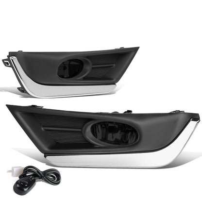 2017-2018 Honda CR-V Fog Lights with Chrome Trim Bezel - Smoke
