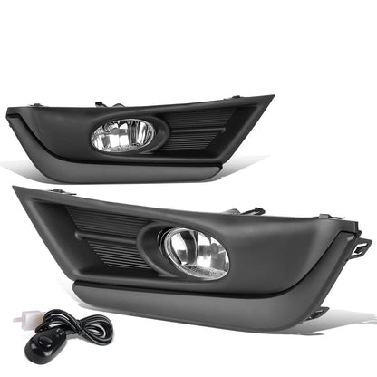 2017-2018 Honda CR-V Fog Lights w/ Black Trim Bezel Chrome Clear