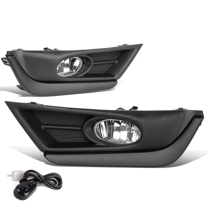 2017-2018 Honda CR-V Fog Lights w/ Black Trim Bezel Chrome Clear