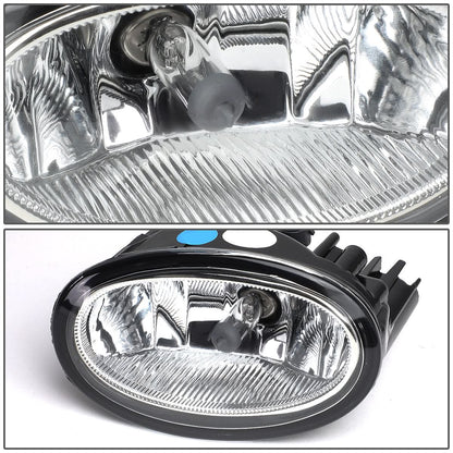 2017-2018 Honda CR-V Fog Lights w/ Black Trim Bezel Chrome Clear