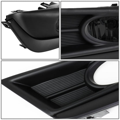 2017-2018 Honda CR-V Fog Lights with Black Trim Bezel - Smoke