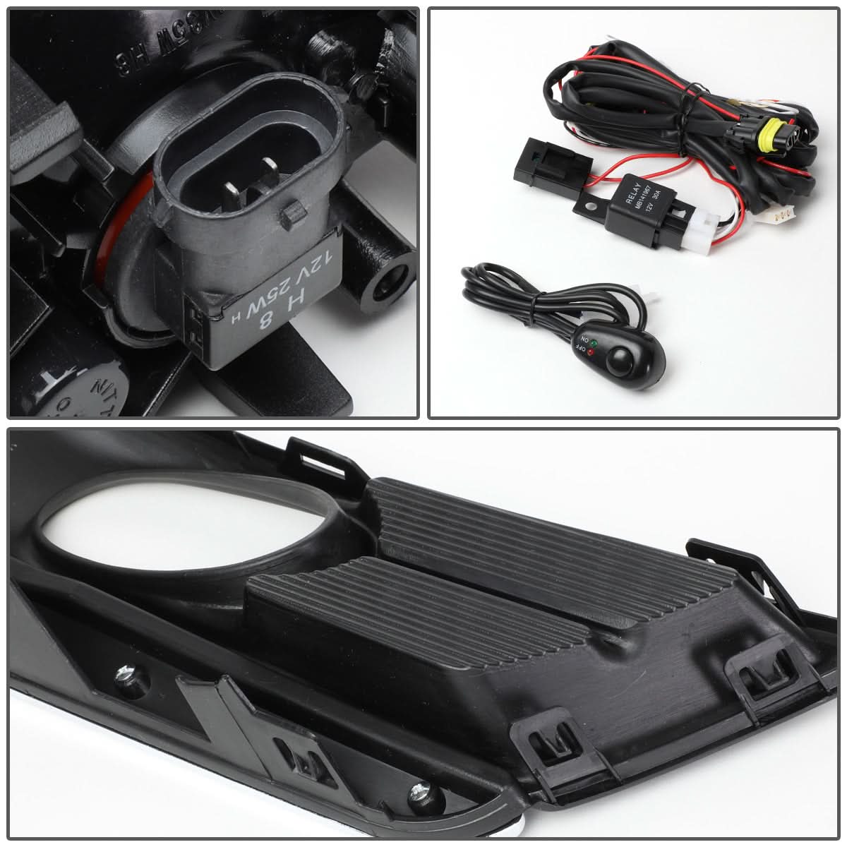 2017-2018 Honda CR-V Fog Lights with Black Trim Bezel - Smoke