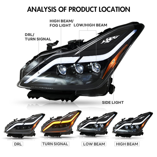 Infiniti G37 Coupe 2008-2015 LED Headlights