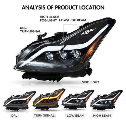 Infiniti G37 Coupe 2008-2015 LED Headlights