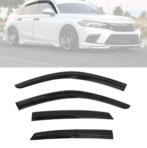 Window Visors for Honda Civic 2022-2026 Mugen Style Rain Guard