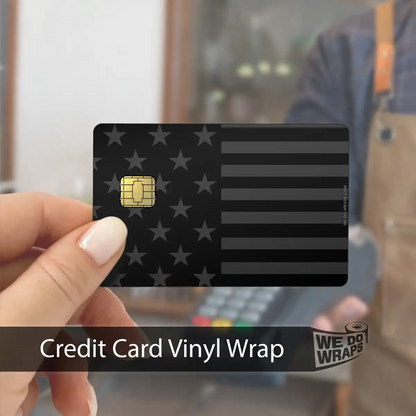 Ghost Black Patriot Flag | NFC Key Card Wrap