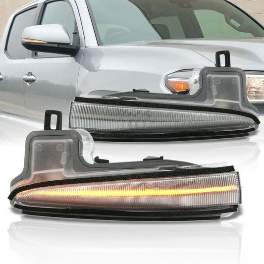 2016-2021 Toyota Tacoma LED Side Mirror Lights — Clear & Smoke