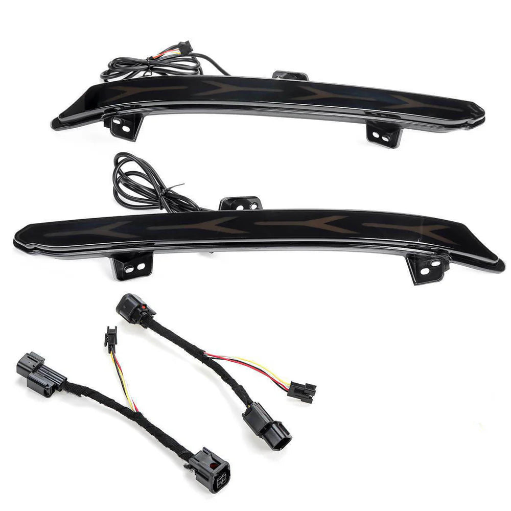 2018-22 Honda Accord Rear Bumper LED Reflectors - V2 SMOKED