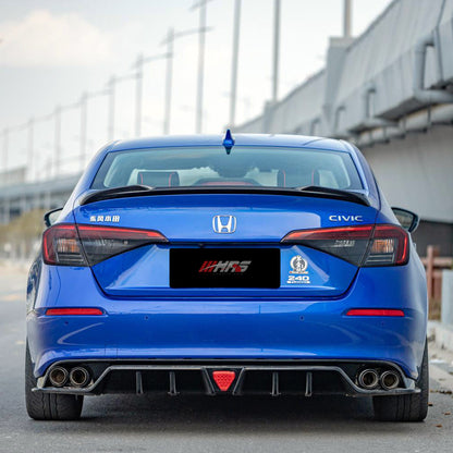 HRS 2022-26 Honda Civic 11th Gen Sedan Carbon Fiber R Style Spoiler