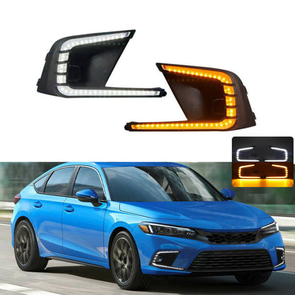 HRS 2022-24 Honda Civic 11th Gen Sedan/Hatchback DRL Plus Fog Lights - V1
