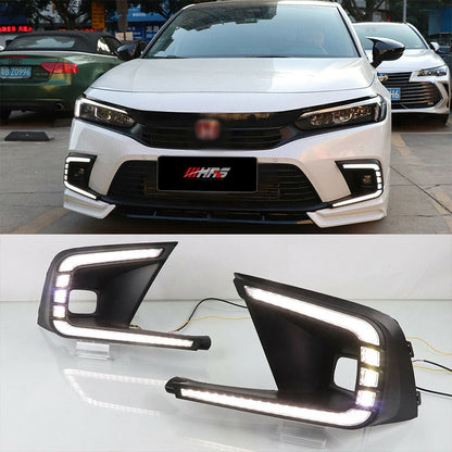 HRS 2022-24 Honda Civic 11th Gen Sedan/Hatchback DRL Plus Fog Lights - V1