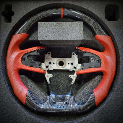 HRS 2016-21 Honda Civic 10th Gen Sedan FK7 FK8 Carbon Fiber Steering Wheel