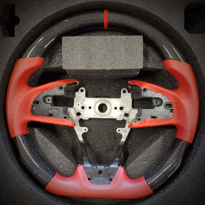 HRS 2016-21 Honda Civic 10th Gen Sedan FK7 FK8 Carbon Fiber Steering Wheel