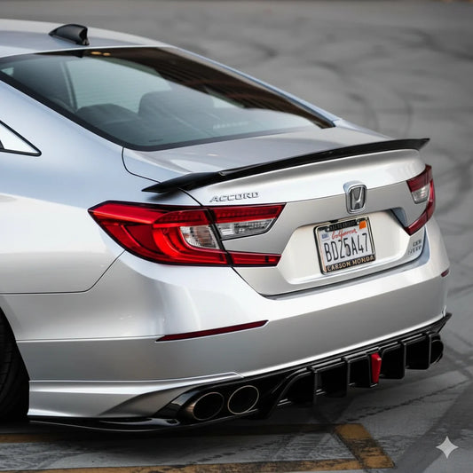 2018-22 Honda Accord Rear Diffuser - V2/3rd Brake light By YOFER