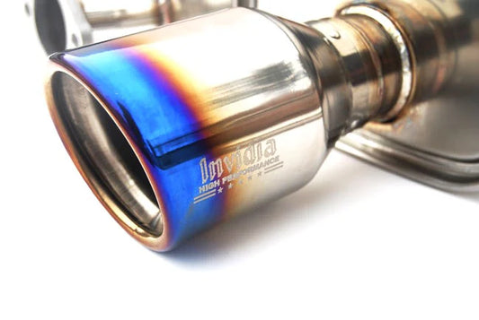 INVIDIA 97-01 HONDA PRELUDE BASE Q300 TITANIUM TIP CAT-BACK EXHAUST