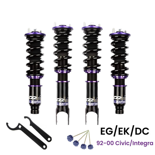 D2 RACING COILOVER (RS): CIVIC 92-00 & INTEGRA 94-01