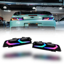 2014-2015 Chevy Camaro Umbra LED Taillights – Gloss Black/Smoke Lens - RGB