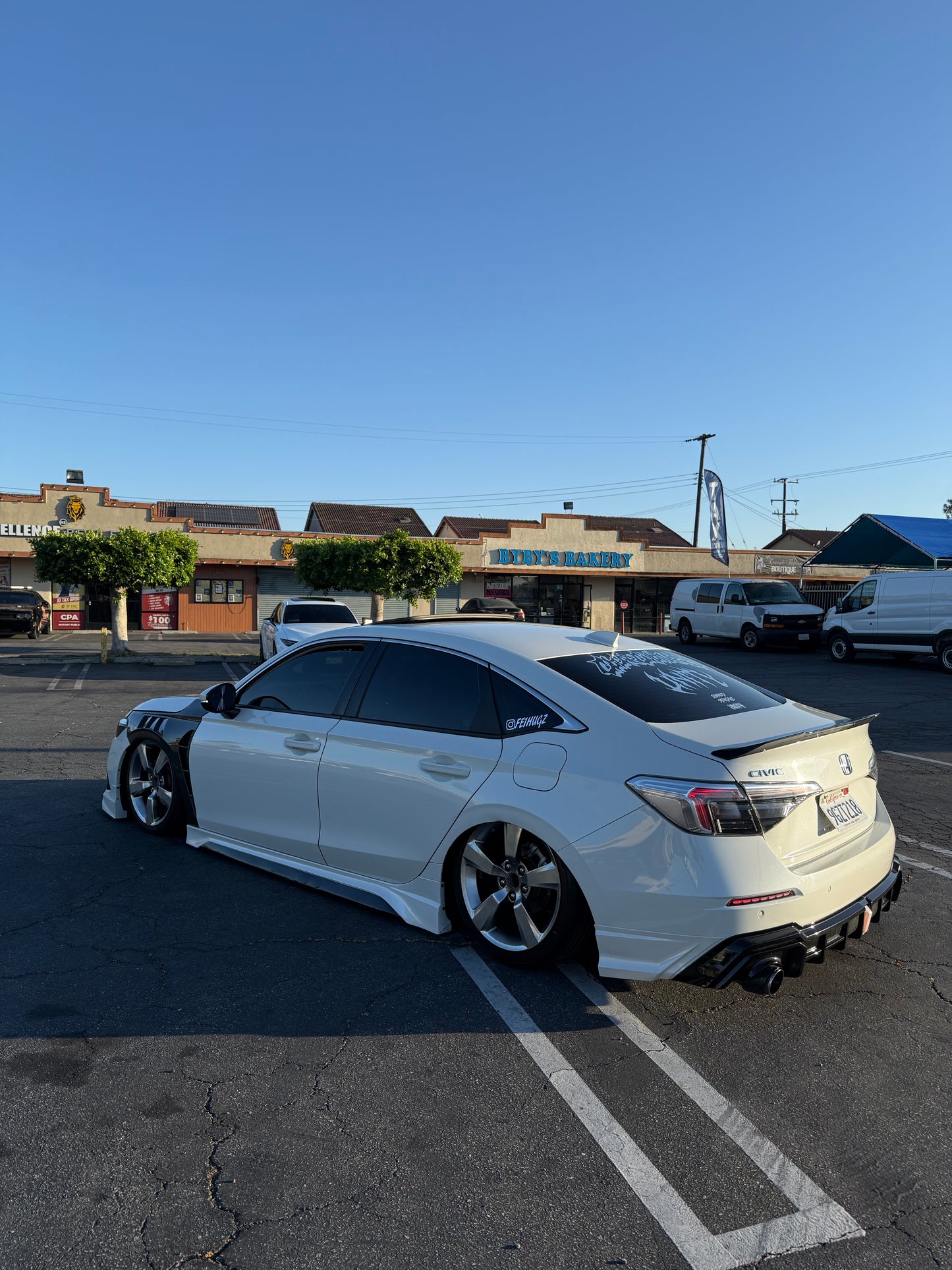2022-2025 11th Gen Honda Civic Aftermarket Real Carbon Fiber V2 Fender Set (Sedan and Hatchback)