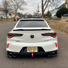 2021-2025  2th Gen Acura TLX Gloss Black Rear Diffuser with 3rd Brake Light