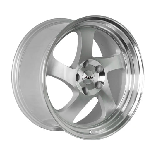KR1 Machined Silver - 18x9.5 + 35 5x114.3
