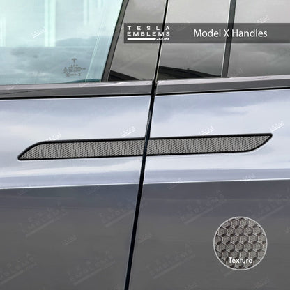 3M Matrix Black Tesla Door Handle Decals (4pcs)