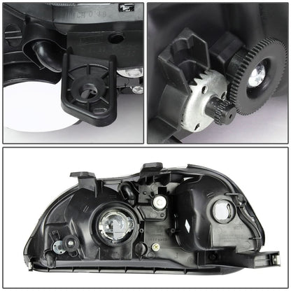 96-98 Honda Civic OE Style H4 Right Headlight