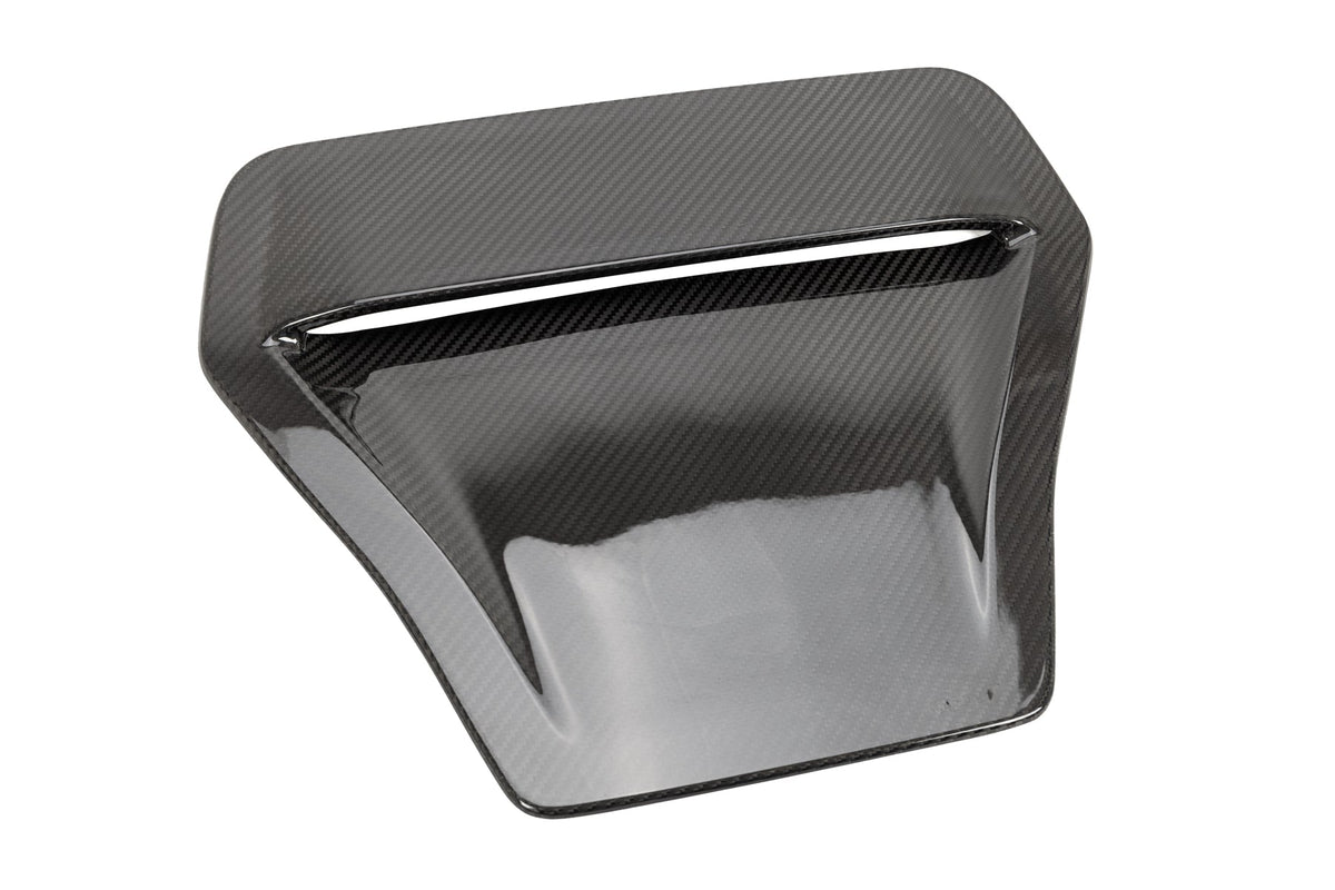 OLM LE Carbon Fiber Hood Scoop Cover - 2017 - 2021 Honda Civic Type R