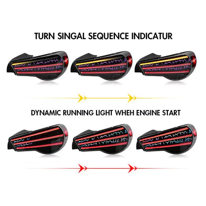 Subaru BRZ 2012-2020 RGB LED Tail Lights with Projector