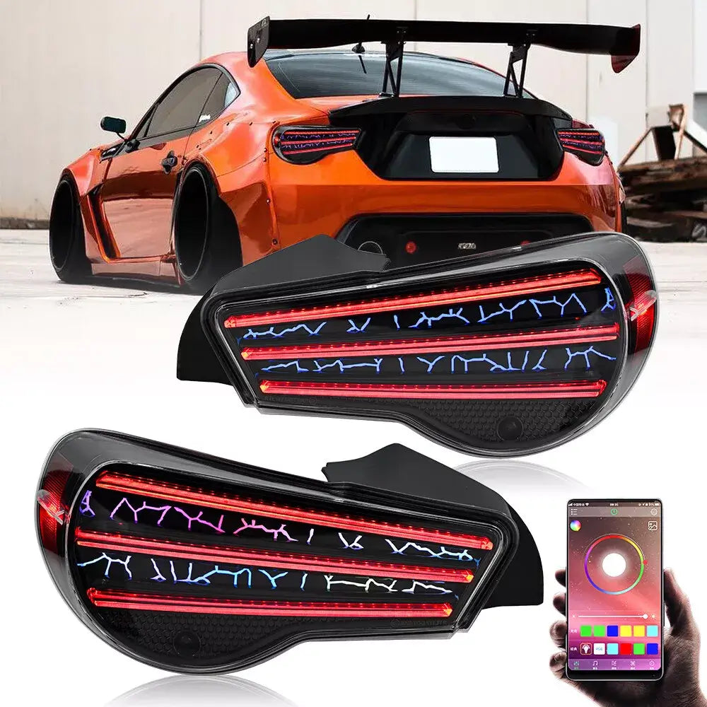 Subaru BRZ 2012-2020 RGB LED Tail Lights with Projector