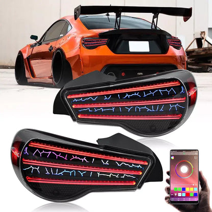 Subaru BRZ 2012-2020 RGB LED Tail Lights with Projector