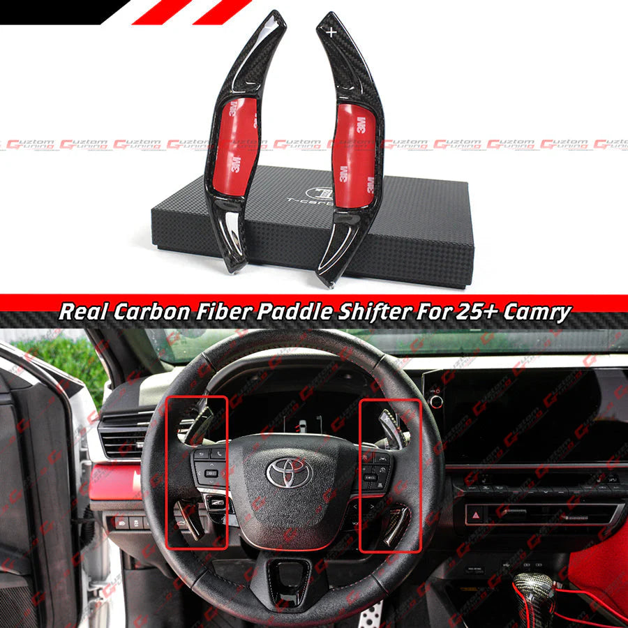 Carbon Fiber Steering Wheel Paddle Shifter Extension [2025-2026 Toyota Camry]