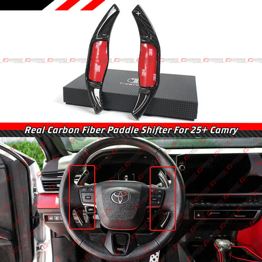 Carbon Fiber Steering Wheel Paddle Shifter Extension [2025-2026 Toyota Camry]
