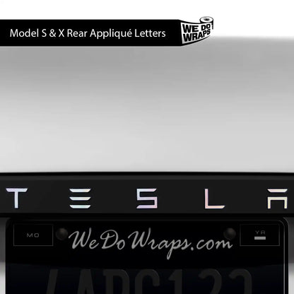 Pastel Galaxy Tesla Emblem Decals (Front + Back) | Model S