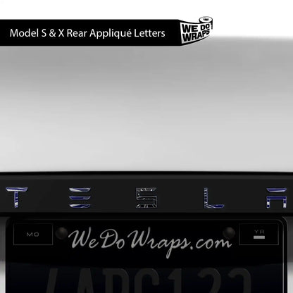 Insane Performance Mode Tesla Emblem Decals (Front + Back) | Model S
