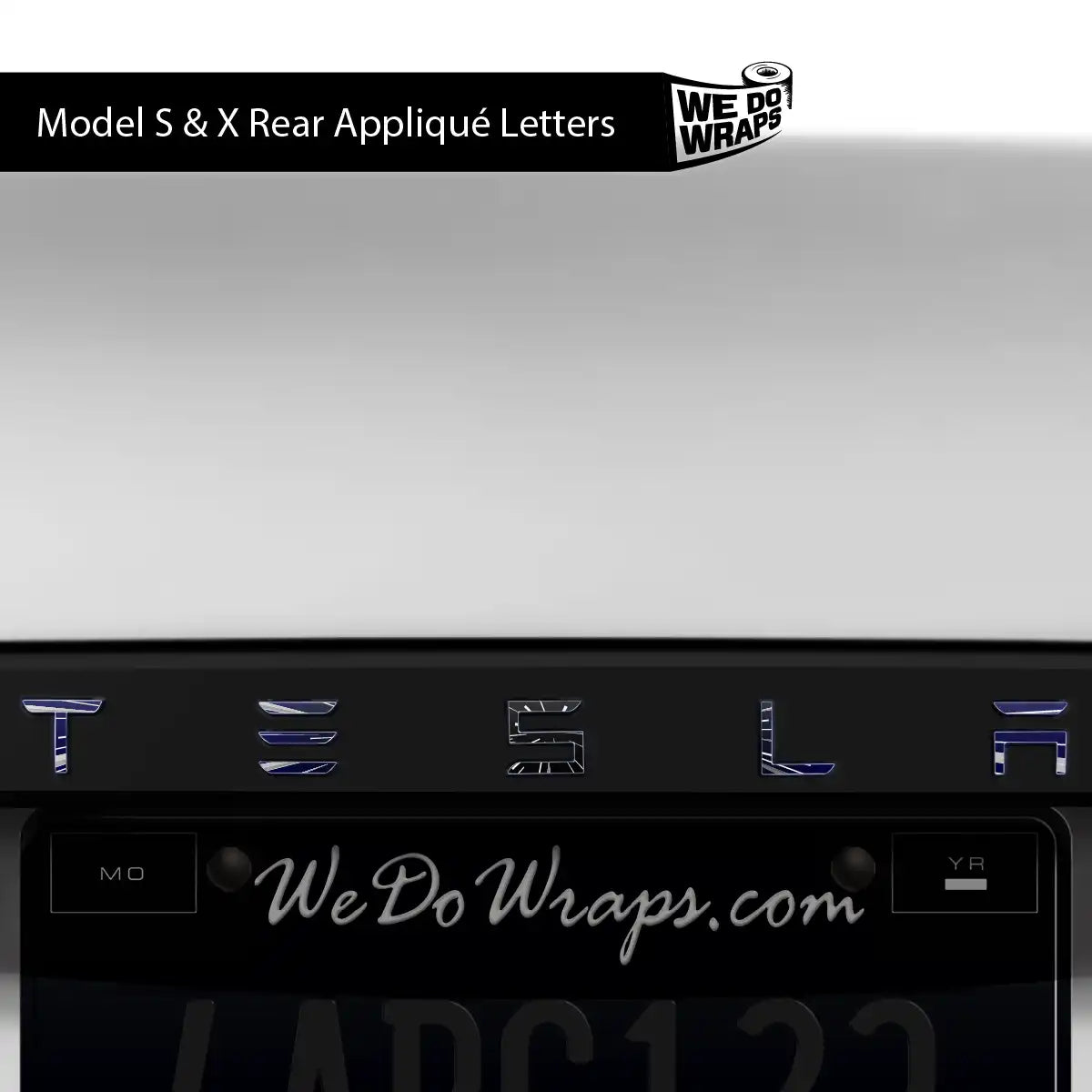 Insane Performance Mode Tesla Emblem Decals (Front + Back) | Model X