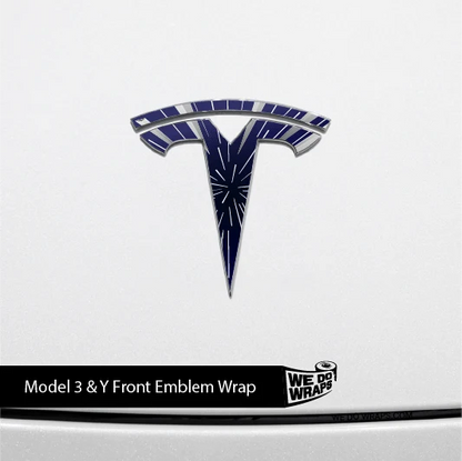Insane Performance Mode Tesla Emblem Decals (Front + Back) | Model Y