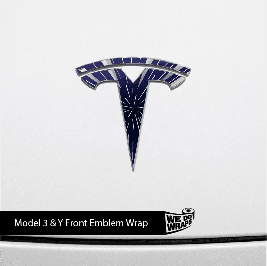 Insane Performance Mode Tesla Emblem Decals (Front + Back) | Model 3