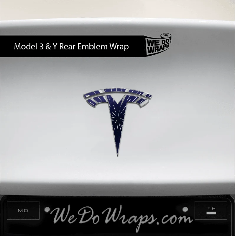 Insane Performance Mode Tesla Emblem Decals (Front + Back) | Model 3